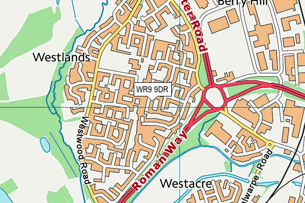 WR9 9DR map - OS VectorMap District (Ordnance Survey)