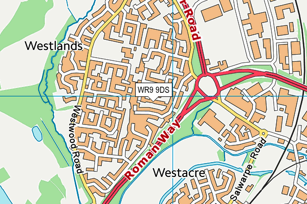 WR9 9DS map - OS VectorMap District (Ordnance Survey)