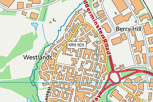WR9 9DX map - OS VectorMap District (Ordnance Survey)
