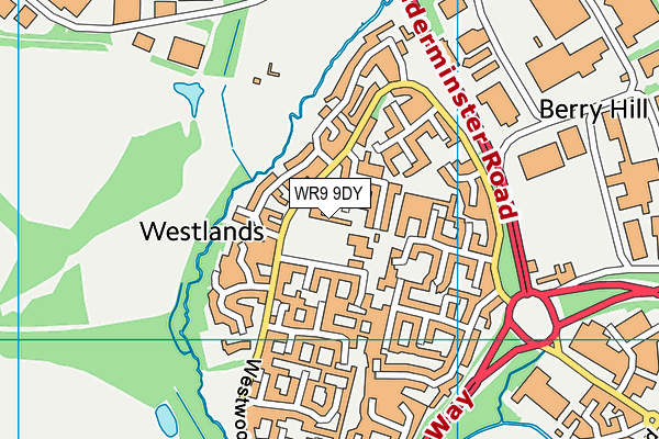 WR9 9DY map - OS VectorMap District (Ordnance Survey)