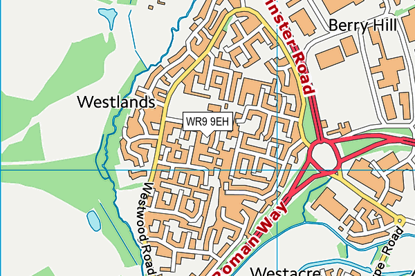 WR9 9EH map - OS VectorMap District (Ordnance Survey)