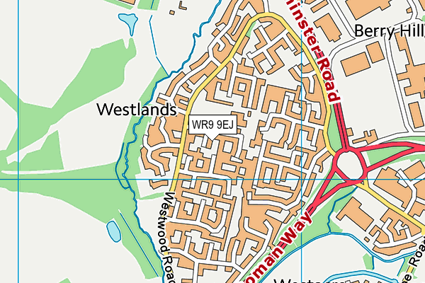 WR9 9EJ map - OS VectorMap District (Ordnance Survey)