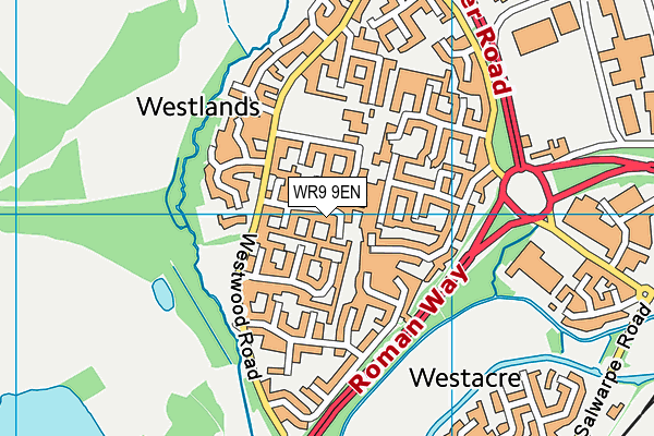 WR9 9EN map - OS VectorMap District (Ordnance Survey)