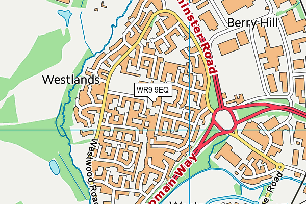 WR9 9EQ map - OS VectorMap District (Ordnance Survey)
