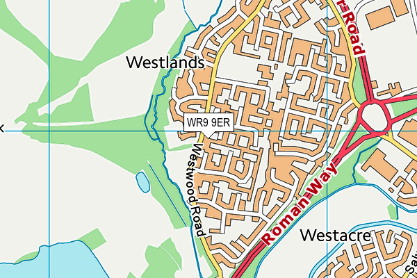 WR9 9ER map - OS VectorMap District (Ordnance Survey)