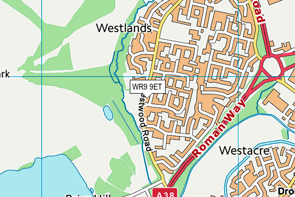 WR9 9ET map - OS VectorMap District (Ordnance Survey)