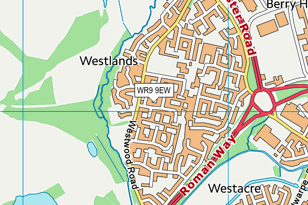 WR9 9EW map - OS VectorMap District (Ordnance Survey)