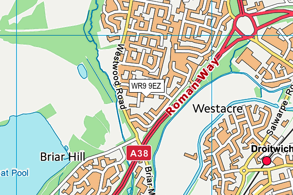 WR9 9EZ map - OS VectorMap District (Ordnance Survey)