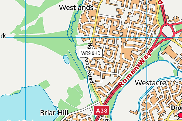 WR9 9HD map - OS VectorMap District (Ordnance Survey)