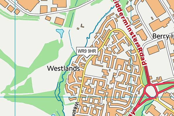 WR9 9HR map - OS VectorMap District (Ordnance Survey)