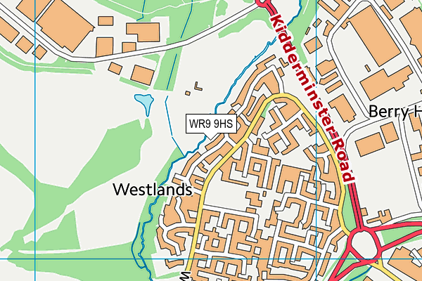 WR9 9HS map - OS VectorMap District (Ordnance Survey)