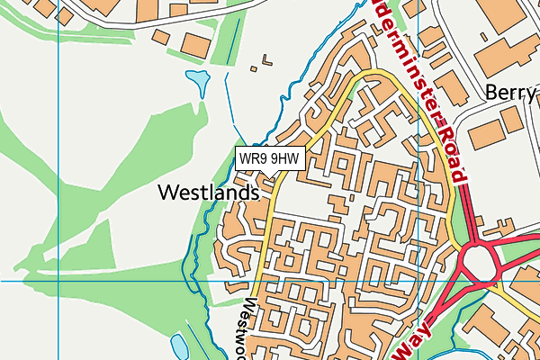 WR9 9HW map - OS VectorMap District (Ordnance Survey)