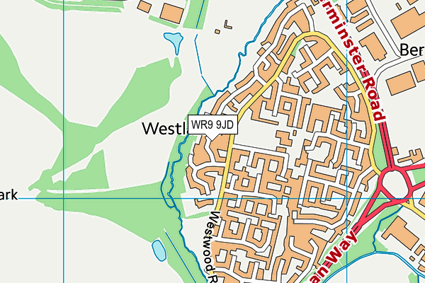 WR9 9JD map - OS VectorMap District (Ordnance Survey)