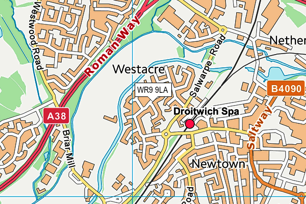 WR9 9LA map - OS VectorMap District (Ordnance Survey)
