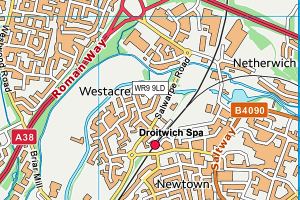 WR9 9LD map - OS VectorMap District (Ordnance Survey)