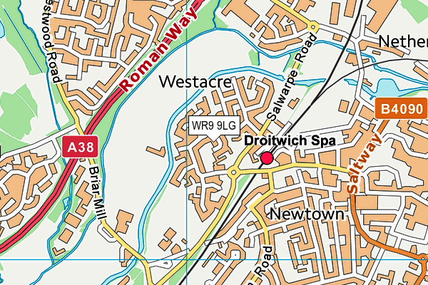 WR9 9LG map - OS VectorMap District (Ordnance Survey)