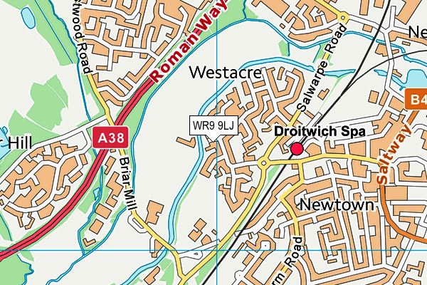 WR9 9LJ map - OS VectorMap District (Ordnance Survey)