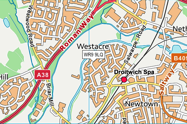 WR9 9LQ map - OS VectorMap District (Ordnance Survey)