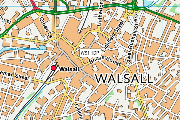 WS1 1DP map - OS VectorMap District (Ordnance Survey)