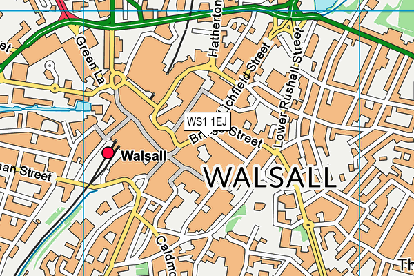 WS1 1EJ map - OS VectorMap District (Ordnance Survey)