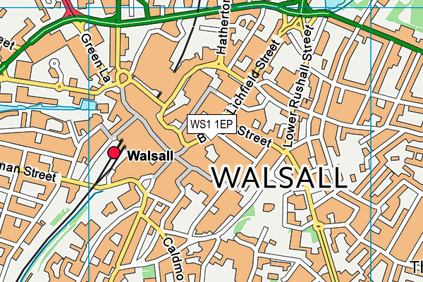 WS1 1EP map - OS VectorMap District (Ordnance Survey)