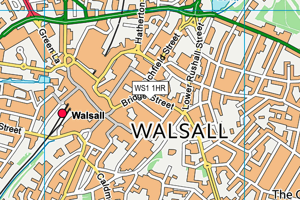 WS1 1HR map - OS VectorMap District (Ordnance Survey)