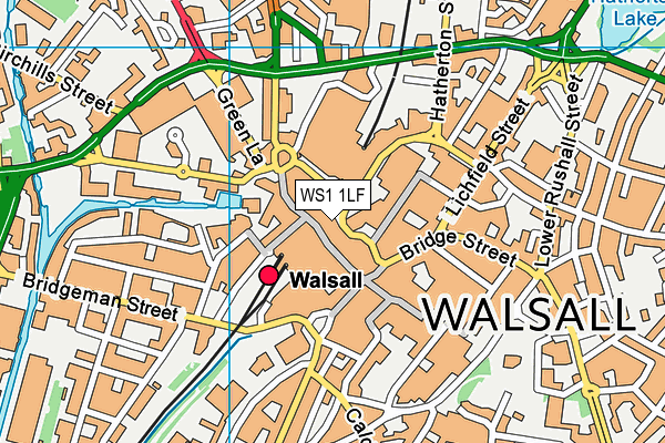 WS1 1LF map - OS VectorMap District (Ordnance Survey)