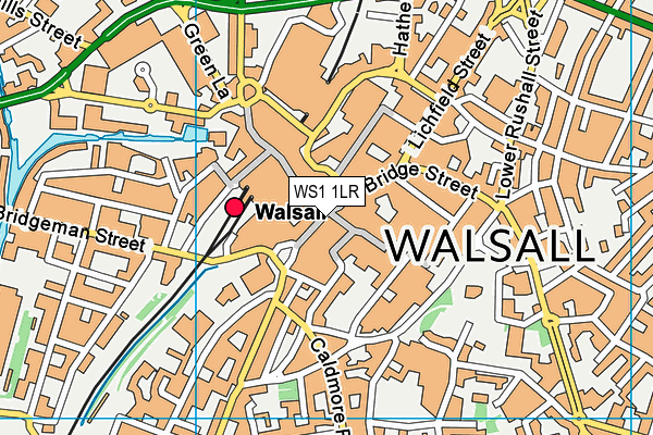 WS1 1LR map - OS VectorMap District (Ordnance Survey)