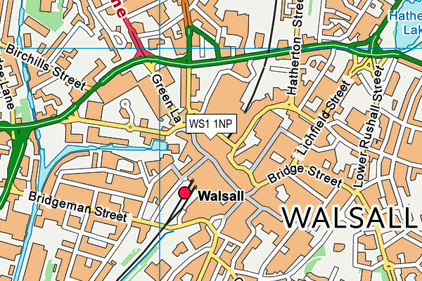 WS1 1NP map - OS VectorMap District (Ordnance Survey)