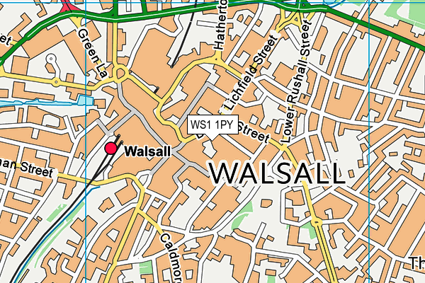 WS1 1PY map - OS VectorMap District (Ordnance Survey)