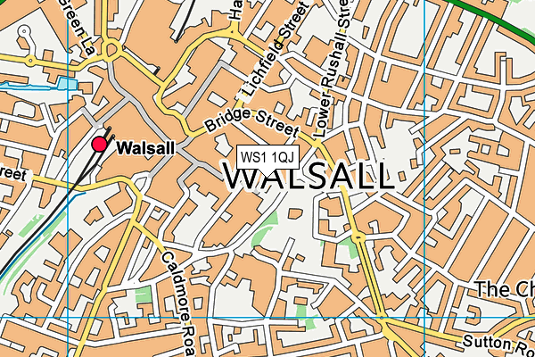 WS1 1QJ map - OS VectorMap District (Ordnance Survey)