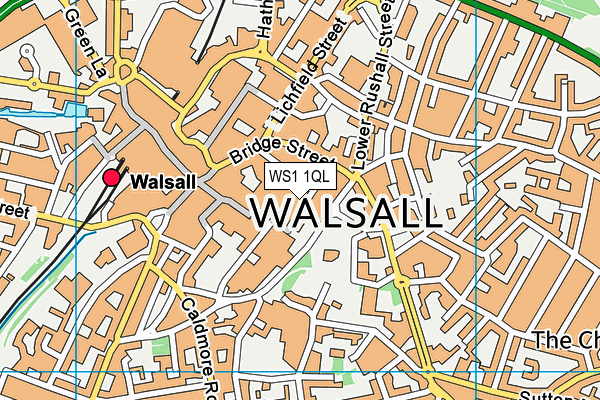 WS1 1QL map - OS VectorMap District (Ordnance Survey)