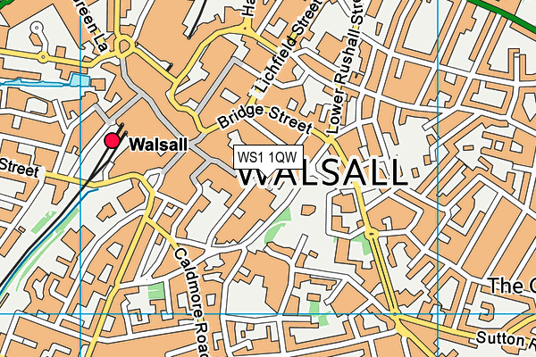 WS1 1QW map - OS VectorMap District (Ordnance Survey)