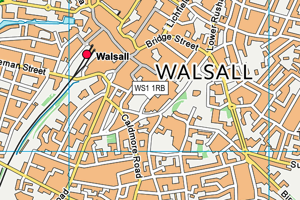 WS1 1RB map - OS VectorMap District (Ordnance Survey)