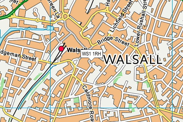 WS1 1RH map - OS VectorMap District (Ordnance Survey)