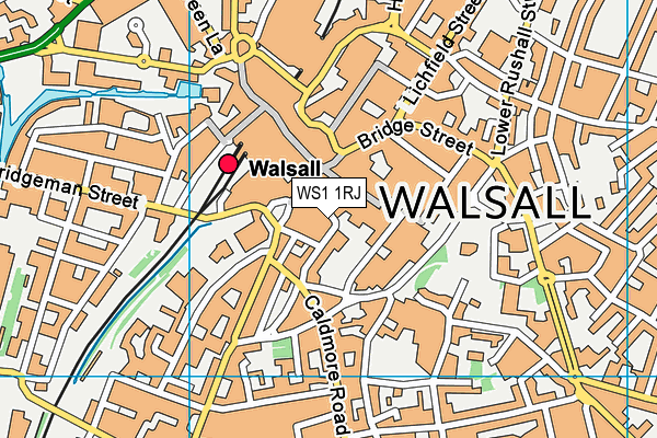 WS1 1RJ map - OS VectorMap District (Ordnance Survey)