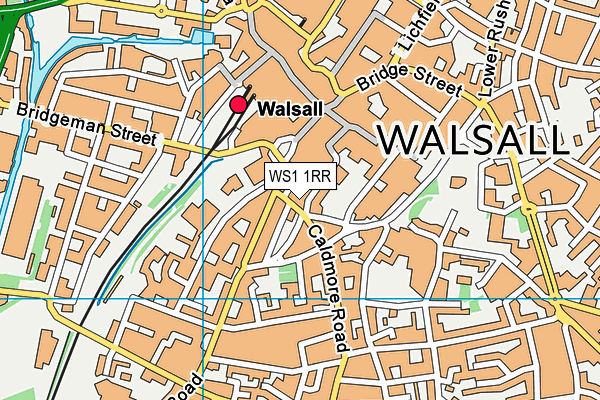 WS1 1RR map - OS VectorMap District (Ordnance Survey)