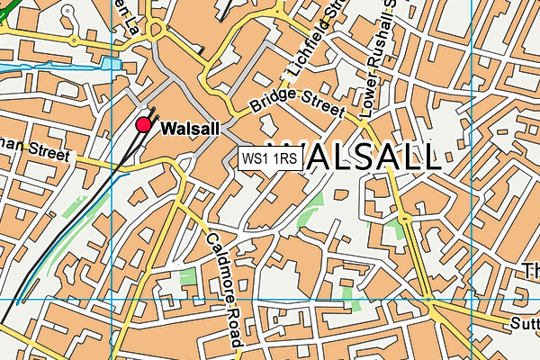 WS1 1RS map - OS VectorMap District (Ordnance Survey)