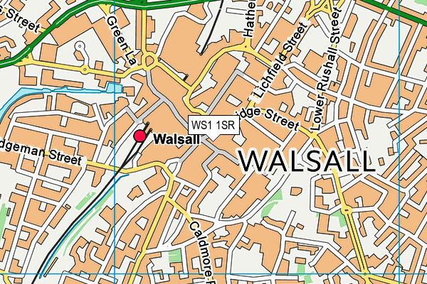 WS1 1SR map - OS VectorMap District (Ordnance Survey)