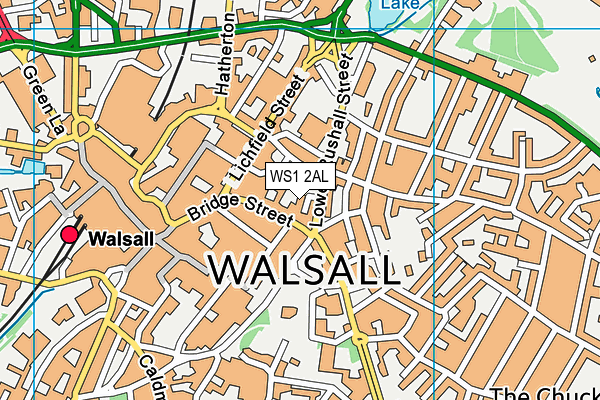 WS1 2AL map - OS VectorMap District (Ordnance Survey)