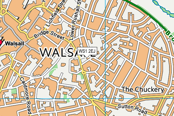 WS1 2EJ map - OS VectorMap District (Ordnance Survey)