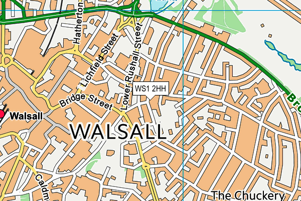 WS1 2HH map - OS VectorMap District (Ordnance Survey)