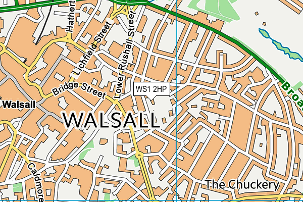 WS1 2HP map - OS VectorMap District (Ordnance Survey)