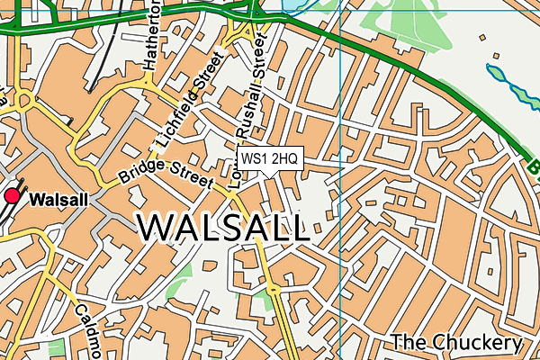 WS1 2HQ map - OS VectorMap District (Ordnance Survey)