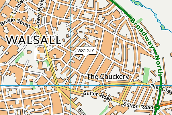 WS1 2JY map - OS VectorMap District (Ordnance Survey)