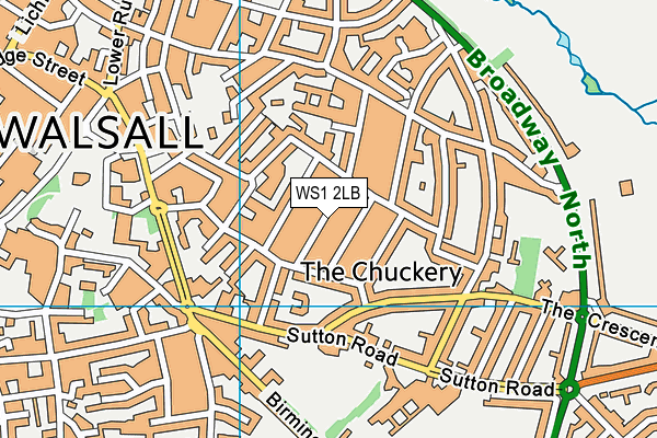 WS1 2LB map - OS VectorMap District (Ordnance Survey)