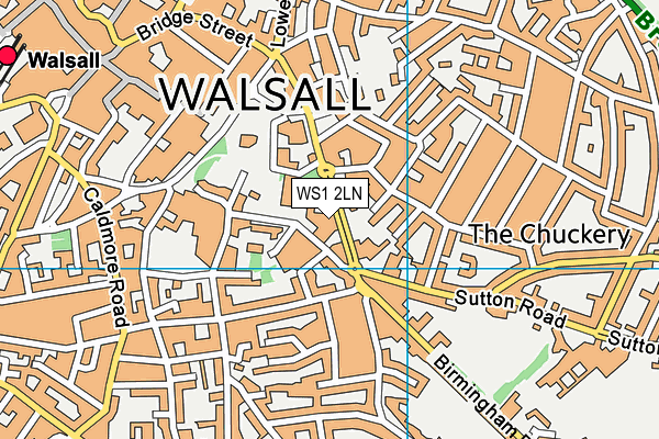 WS1 2LN map - OS VectorMap District (Ordnance Survey)
