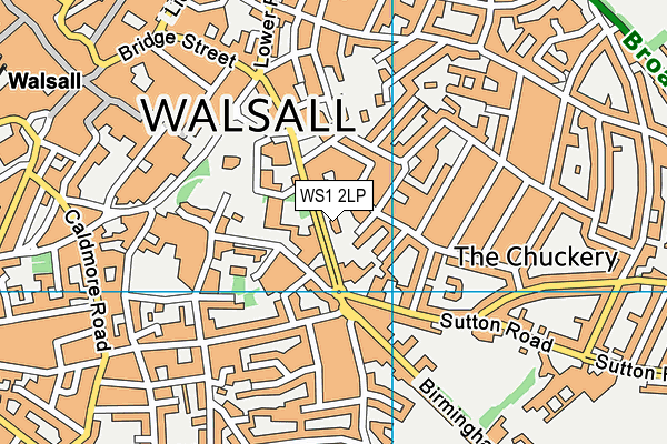 WS1 2LP map - OS VectorMap District (Ordnance Survey)