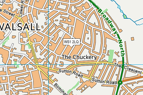 WS1 2LQ map - OS VectorMap District (Ordnance Survey)