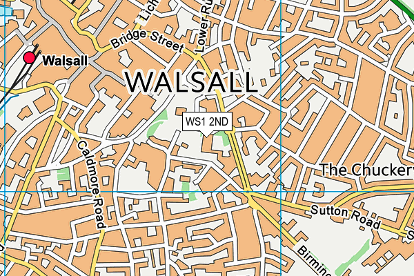 WS1 2ND map - OS VectorMap District (Ordnance Survey)